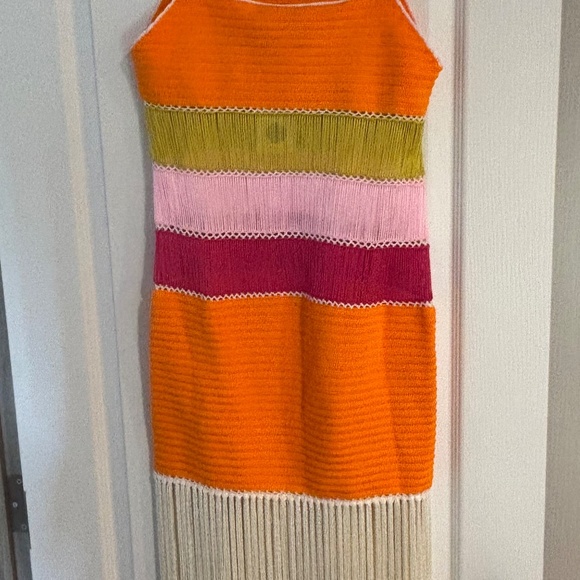 My Beachy Side- Bonbon Hand-crotched Fringe Maxi Dress - Picture 3 of 7